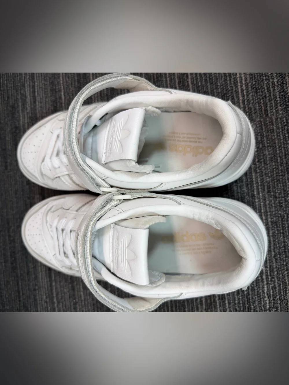 adidas Forum 84 Low Triple White Leather Shoes Men’s 9.5
